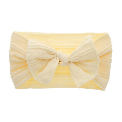 Bandeau noeud papillon pour bébé - beige