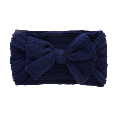 Bandeau noeud papillon pour bébé - bleu foncé