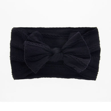 Bandeau noeud papillon pour bébé - noir