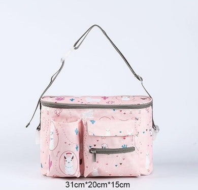 Sac bébé poussette - rose alpaga