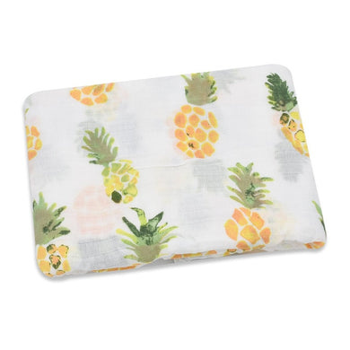 Couverture en mousseline 100% coton (120cm x 120 cm) - ananas