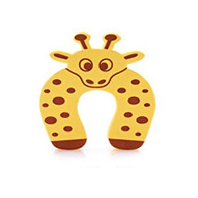 Bloque Porte Anti Pincement - girafe jaune