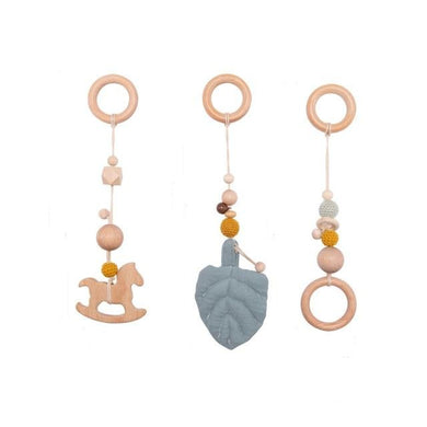 Crochets en bois pour bébé - cheval