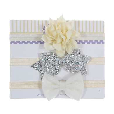 Serre tête bandeau élastique - beige