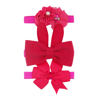 Serre tête bandeau élastique - rouge rose