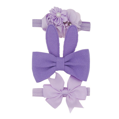 Serre tête bandeau élastique - violet lac