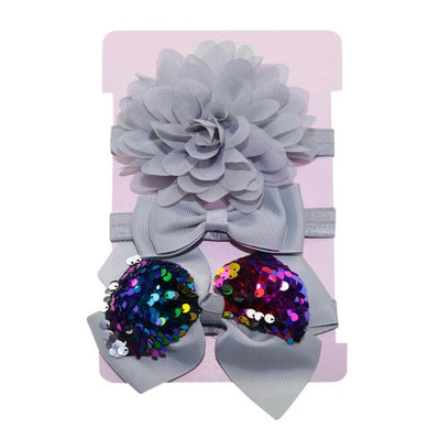 Serre tête bandeau élastique - gris