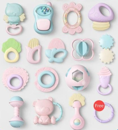 Jouet Hochet de Dentition pour Bébé - 16pcs (hochets souples)