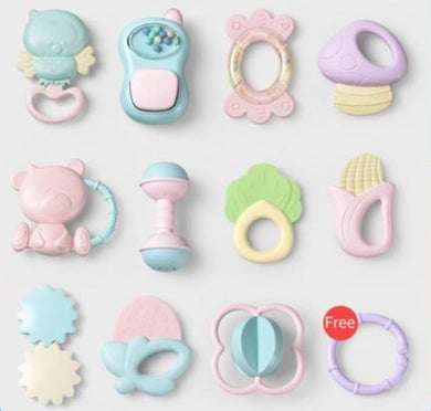 Jouet Hochet de Dentition pour Bébé - 11pcs (verre chouette)