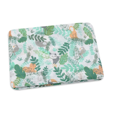 Couverture en mousseline 100% coton (120cm x 120 cm) - forêt