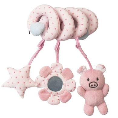 Bébé jouets 0-12 mois pour berceau - spirale rose cochon