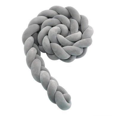 Tour de Lit Tressé - 4m - gris