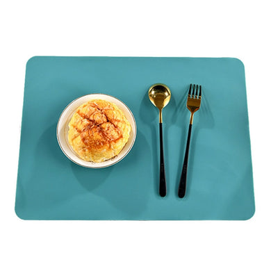 Tapis de table en silicône pour bébé - carré vert