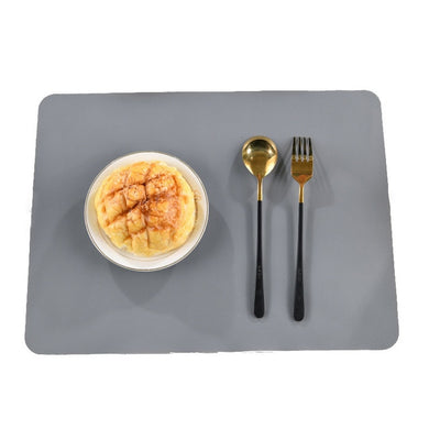 Tapis de table en silicône pour bébé - gris foncé