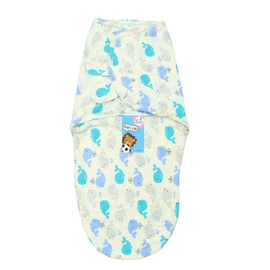 Gigoteuse pour bébé - blanc baleine bleu