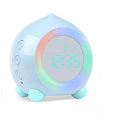 Réveil matin Lumineux LED (USB) - bluetooth bleu