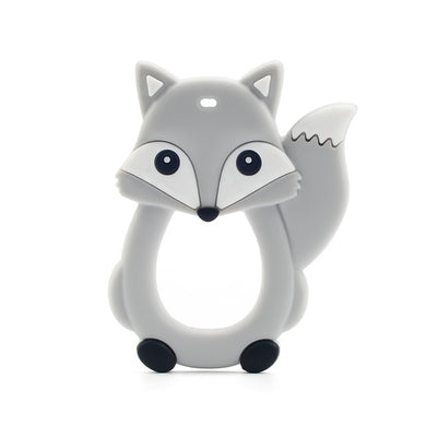 Anneau de dentition en silicone - renard