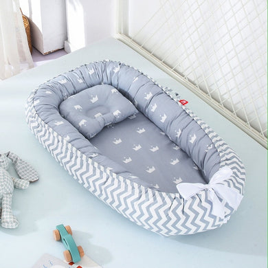 Coussin matelas 50cm x 90 cm - gris couronne