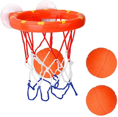set jeu de bain panier de basket + 3 balles