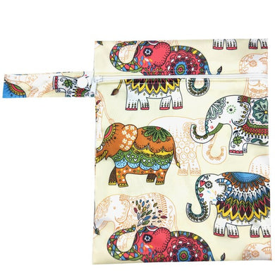 Sac imperméable pour couche-culotte 30 x 40cm - éléphant indien