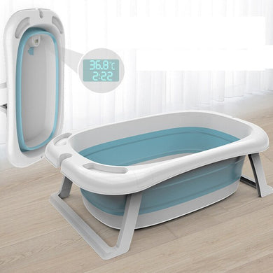 Baignoire bébé pliable 35L - bleu