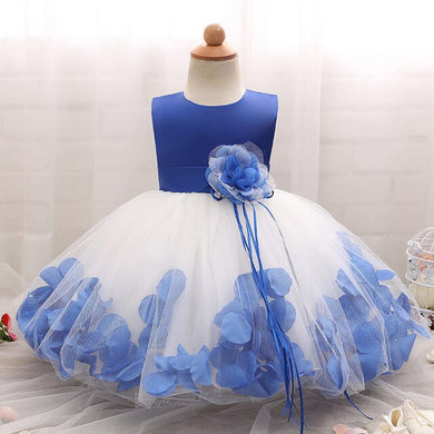 Robe en Tulle princesse fille - bleu duchesse