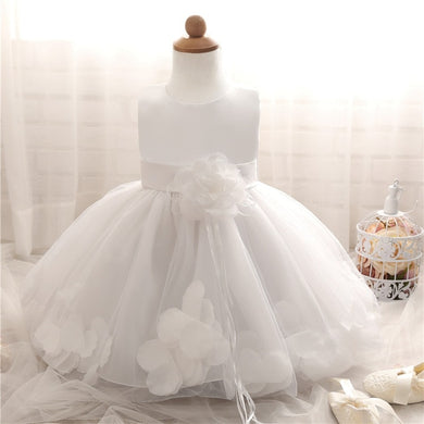 Robe en Tulle princesse fille - blanc dentelle
