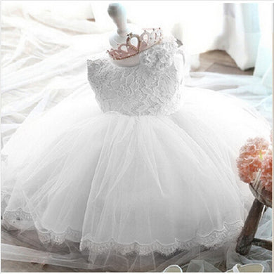 Robe en Tulle princesse fille - blanc divine