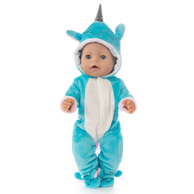 Pyjama en forme d'animal - dino bleu