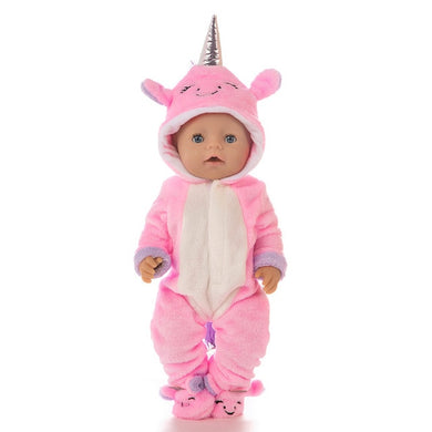 Pyjama en forme d'animal - dino rose