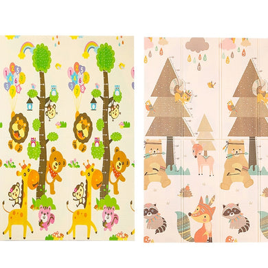 Tapis de jeu pliable, reversible et imperméable - renard