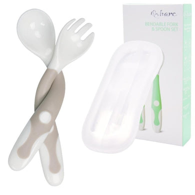 Lot de couverts en silicone - gris
