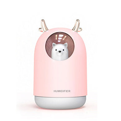 Veuilleuse - Humidificateur d'air à LED - rose