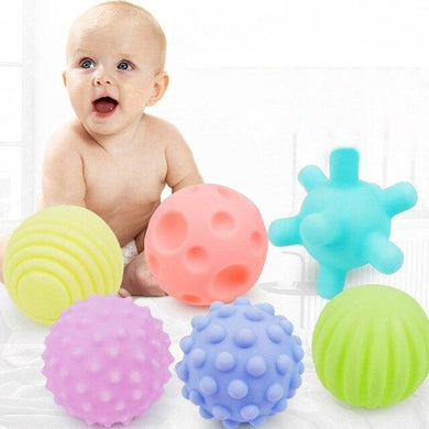 Lots de balles sensorielles pour enfant - 6 pcs pastel