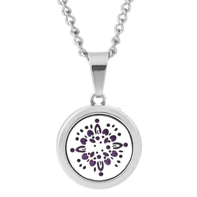 Collier pendentif diffuseur d'huiles essentielles (longueur chaine: 55cm + 2.5cm) - super nova