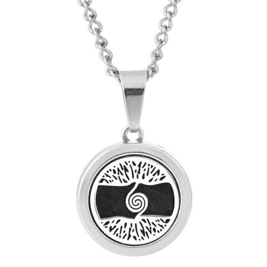 Collier pendentif diffuseur d'huiles essentielles (longueur chaine: 55cm + 2.5cm) - réglisse