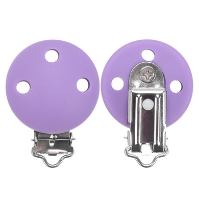 Attache Sucette Bois - violet