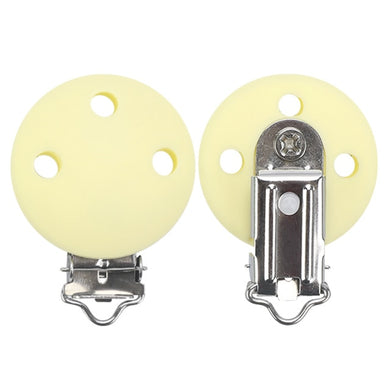 Attache Sucette Bois - jaune clair