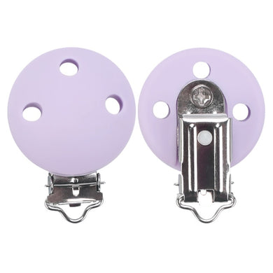 Attache Sucette Bois - violet clair