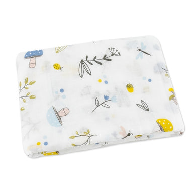 Couverture en mousseline 100% coton (120cm x 120 cm) - jardin