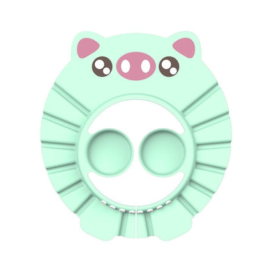 Chapeau de Douche pour Bébé - cochon vert