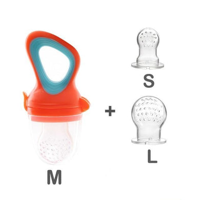 Tétine d'alimentation 3 tétines - orange