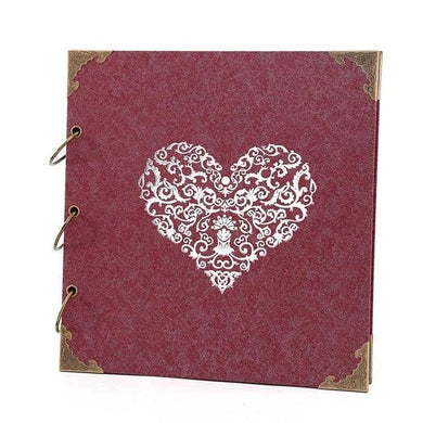 Album Photo DIY - rouge - 29 x 27 cm