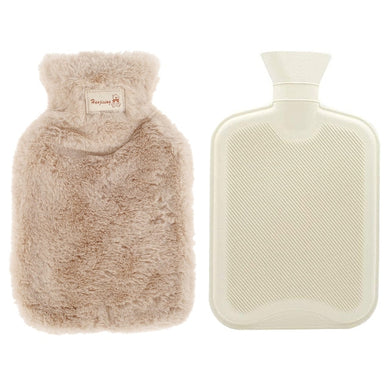 Bouillotte avec Housse en polaire 1.8L -  café