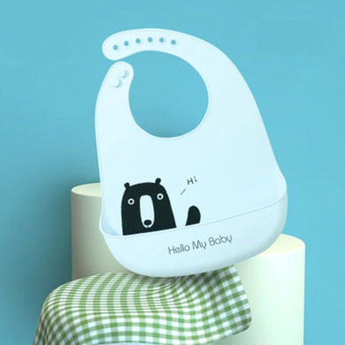 Bavoir Impermeable - ours bleu clair