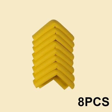 Mousse de protection pour coins de table 8 pcs - jaune