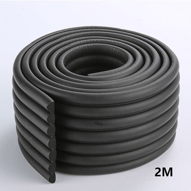Mousse de protection pour bords de table 2 m large -  noir