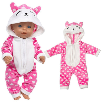 Pyjama en forme d'animal - ourson rose