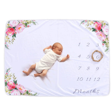 Tapis de fond décoratif accessoire de séance photo bébé - 70 x 102cm Mael