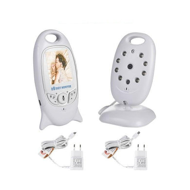 Babyphone vidéo sans fil, avec écran LCD couleur de 2 pouces, Infra rouge LED, vision nocturne, 8 berceuses - ensemble de surveillance